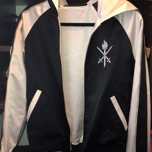 Opening Ceremony reversible silk track jacket